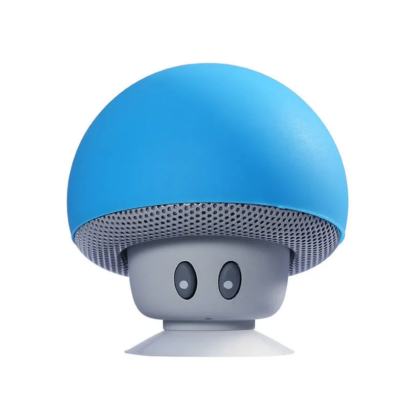 2018 NYA REAL 41 Inga kryddor Beläge Bluetooth -högtalare FM Cartoon Cute Mushroom Head Mini Wireless Bluetooth Stereo Speaker Phone9056855