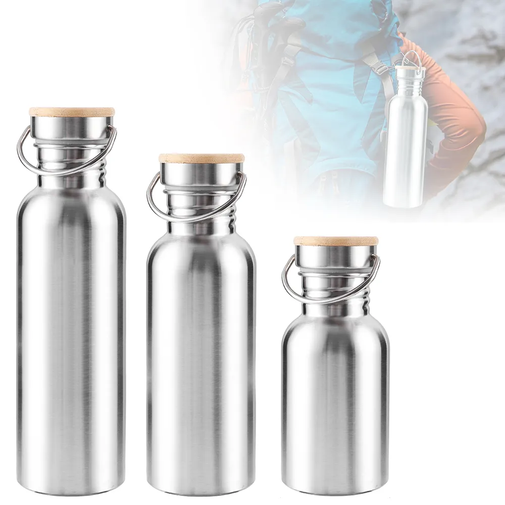 Stainless Steel Double Wall Vacuum Jug Insulated Water Bottles Coffee Kettle Travel Drink Vacuum Flasks 350/500/750ml