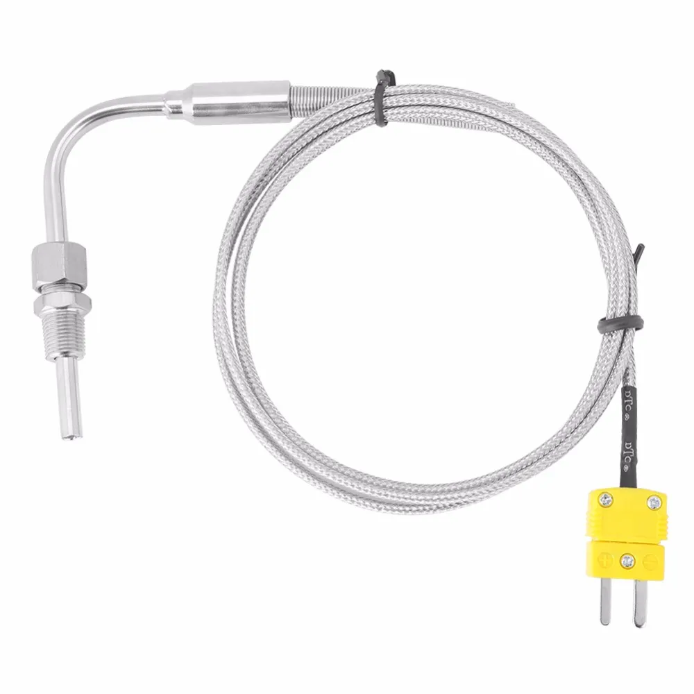 Thermocouple EGT type K pour sonde de température des gaz d'échappement avec connecteur à pointe exposée Capteurs de température à thermocouple