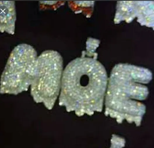 NUEVO !!! A-Z Nombre personalizado 0-9 letras Especial Exagerate Edge Collares Colgante Charm para Cubic Zircon Cadena Cadena de Cuerda Hip Hop Regalos de Joyería