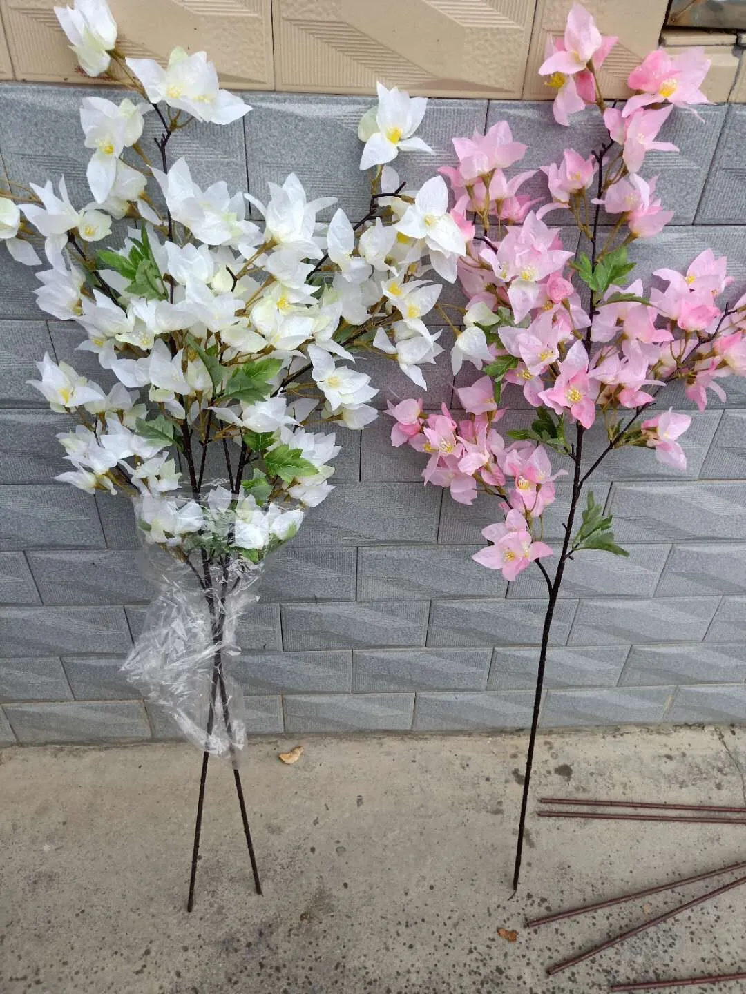 造花桜Bougainvillea SpeTabinvillis任意の結婚式の装飾さくら46インチ120 cm長い送料無料SF011