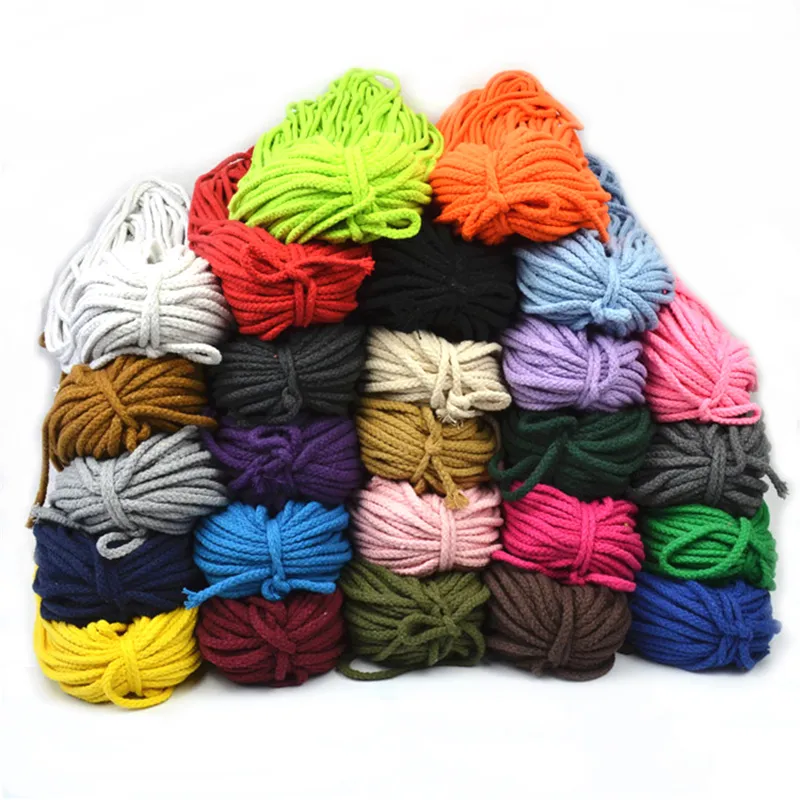 100FT Cotton Paracord Twisted 8 Strand Natural Cotton Rope Artisan Cord Outdoor Clothes Accessory Home Decoration Handmade DIY Bracelet