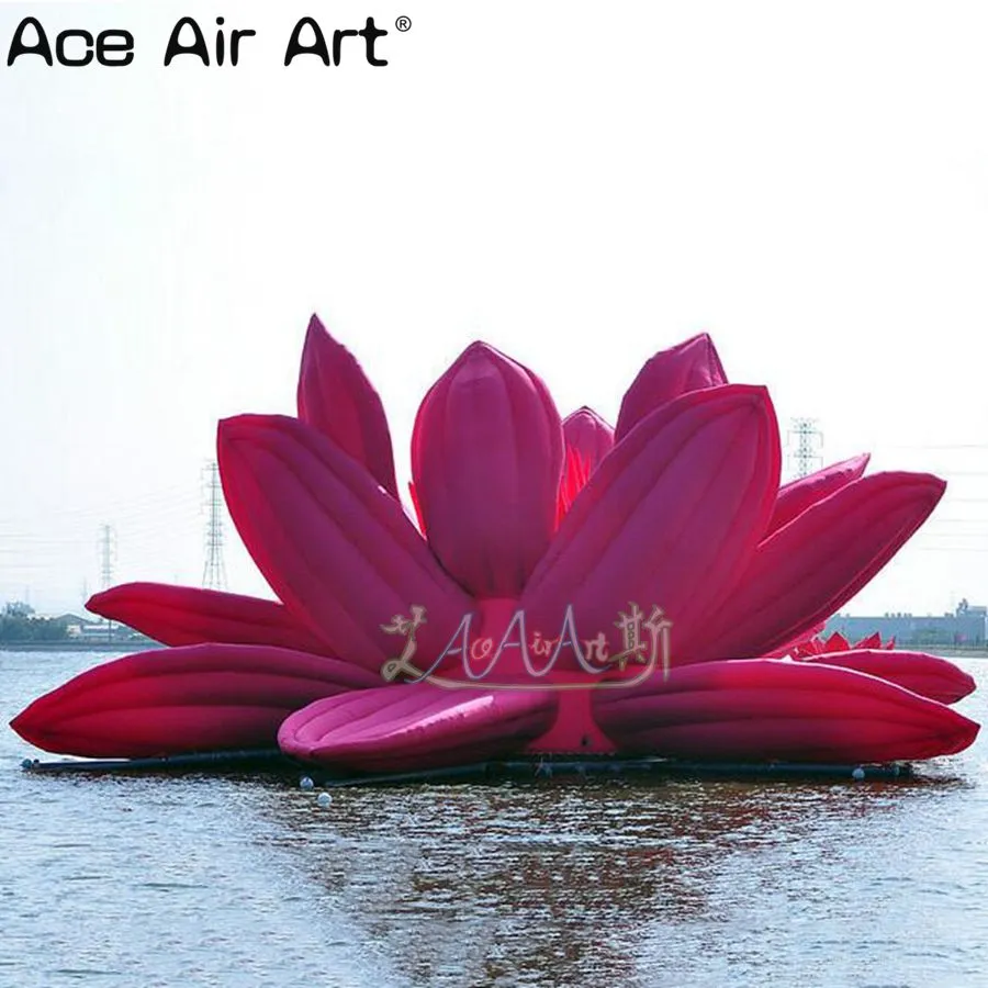 SXCXYG Fiori Artificiali Galleggianti Fiori Di Foglie Di Giglio Di - Foto 8