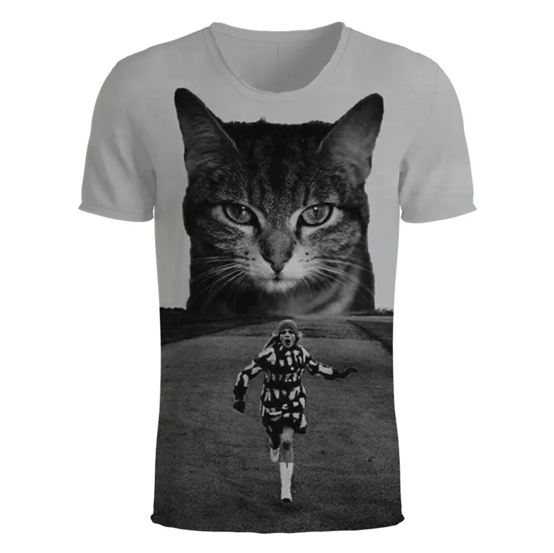 Hommes T-shirt T-shirt 3D T-shirts drôle chat Tshirt Hommes Femmes T-shirt Summer T-shirt à manches courtes T-shirt 3D Designer Vêtements S-5XL Golf Tshirt