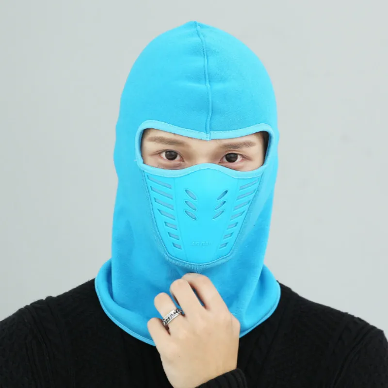 Bisiklet Bisiklet Kış Sıcak Boyun Yüz Maskesi Unisex Açık Maske Spor Termal Flanel CS Şapka Kayak Hood Kask Kapaklar 9 Renk Yeni Varış MK217