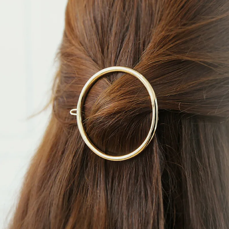 Hot New Multi-Styles Hair Pins Triangle Round Moon Hair Pin Pinza para el cabello Mujeres Niñas Pasadores Accesorios para la cabeza