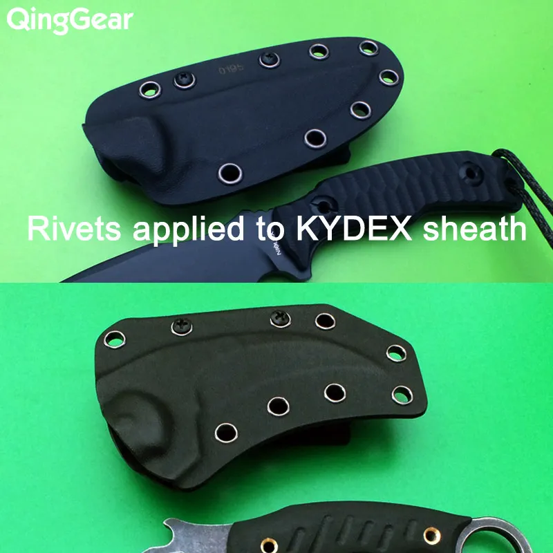 Diy Kydexシース、ナイフアクセサリーのための50個のアイレットが付いているアイレットの穴のパンチツールキット