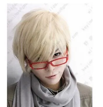 Fashion Light Blond Wig Hair New Short Cosplay Party Wig