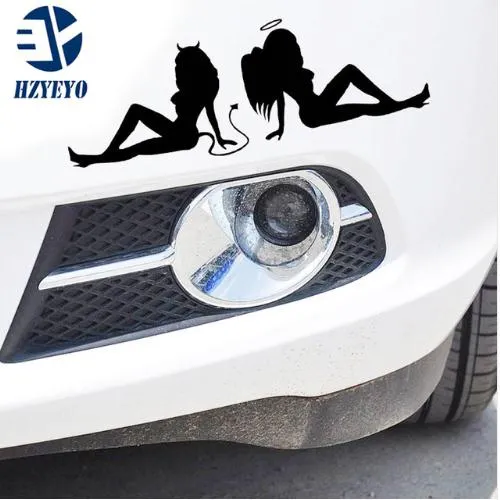 N-519 reflective beauty temptation of angels and demons personalized car stickers