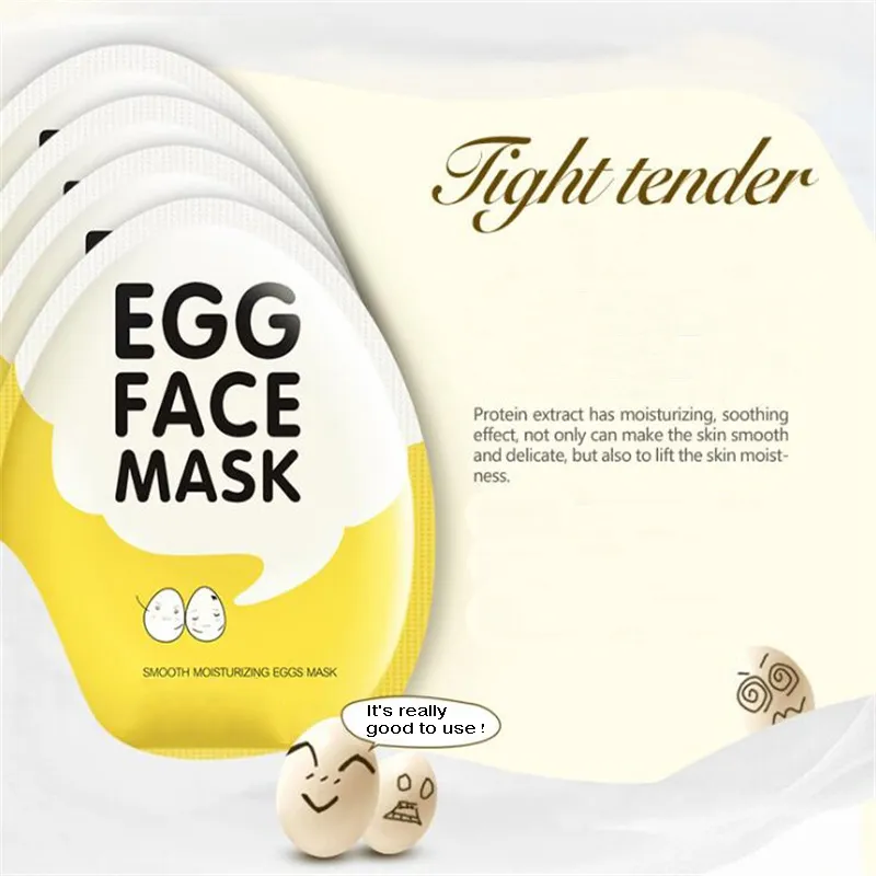 BIOAQUA Egg Facial Masks Oil Control Wrapped Mask Tender Moisturizing Face Skin Care Peels in guter Qualität