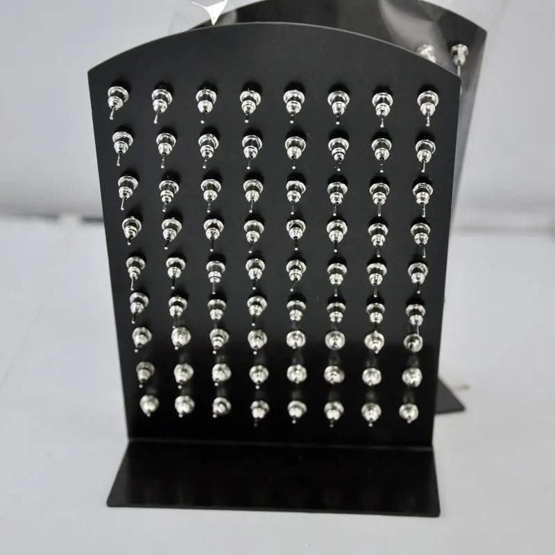 Wholesale Jewelry Bulk Fashion Stainless Steel Multicolor Rhinestone Stud Earrings For Women Men