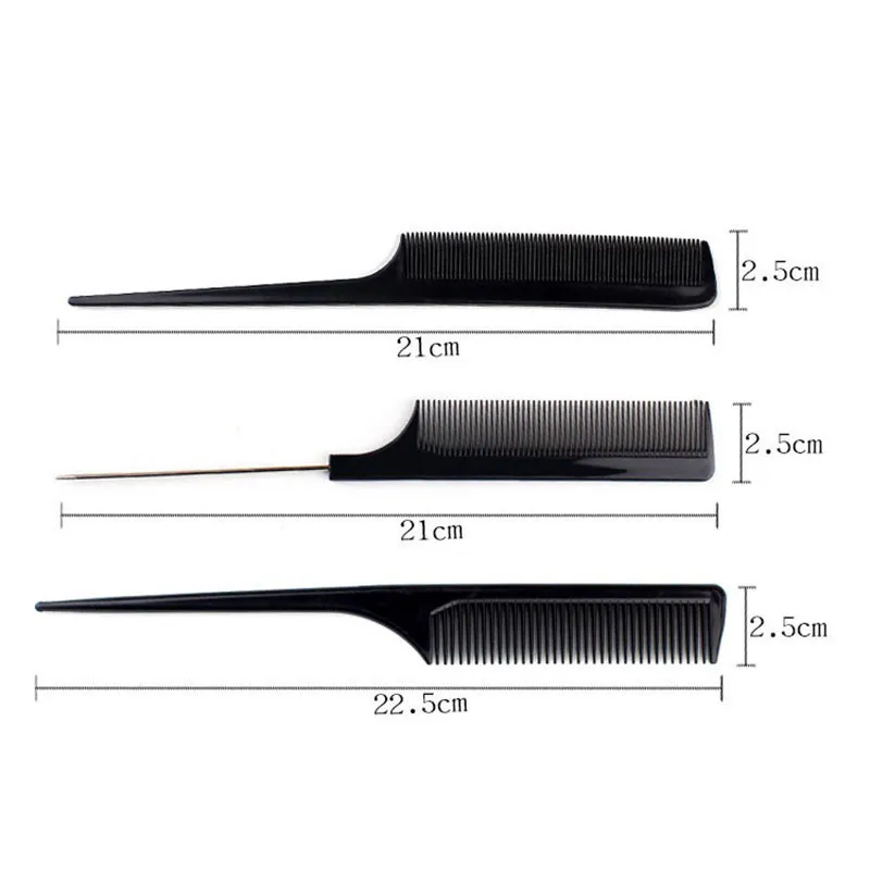 / Set Professionnel Brosse À Cheveux Peigne Salon De Coiffure Anti-statique Peignes À Cheveux