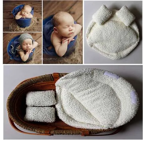Nowy Noworodek Fotografia Rekwizyty Baby Posing Pillow Newborn Basket Rekwizyty Baby Photography Studio Infant Photoshoot Akcesoria