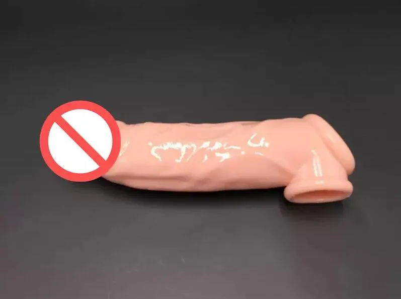 Cockrings en silicone manchon de coq avec anneau scrotum extension de pénis agrandir 1 cm, augmenter 4 cm, artefacts sexuels jouets sexuels pour hommes