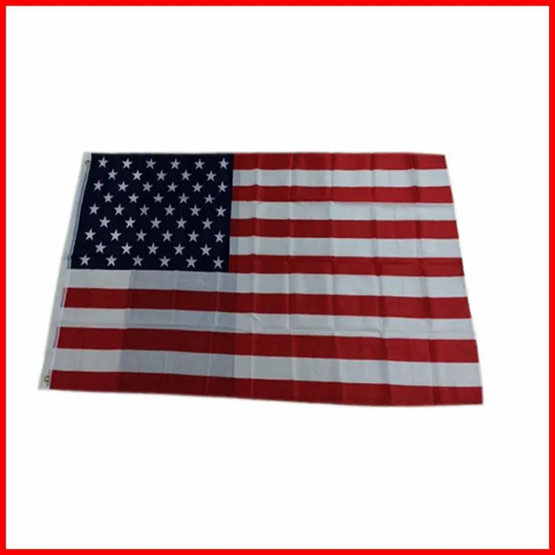5 pièces 90x150 cm drapeau américain Polyester drapeau américain bannière américaine fanions nationaux drapeau des états-unis 3x5 pi H218w