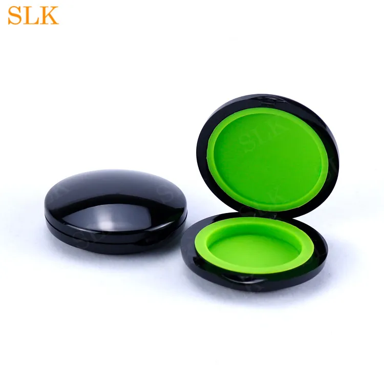 Round style wax container silicone jars black clear shell 6ml non-stick dry herb concentrate jar bho extractor plastic case