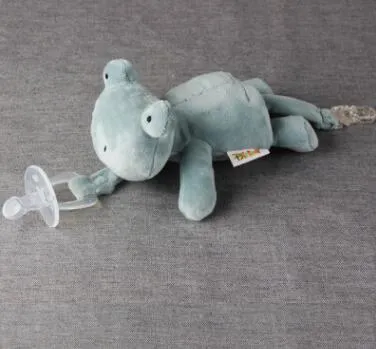 10 Style Nouvelle sucette animale en silicone avec jouet en peluche bébé girafe éléphant mamelon enfants nouveau-né enfant en bas âge Les produits incluent pacif2060061