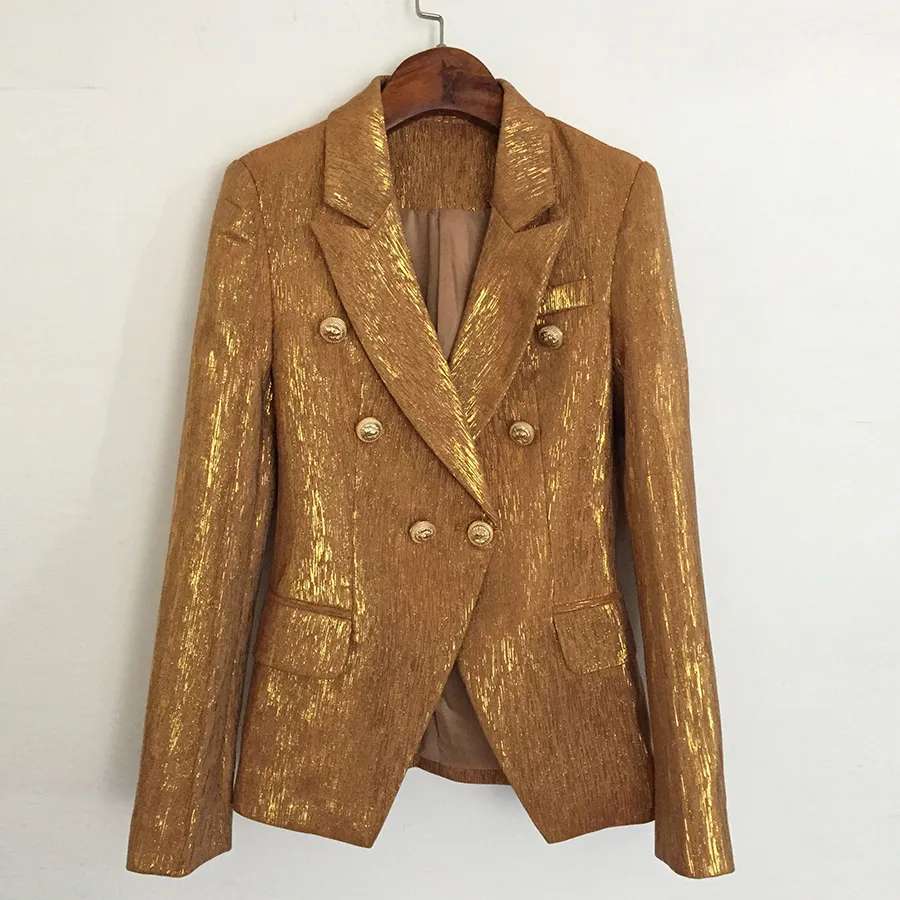 Gold blazer hotsell ladies