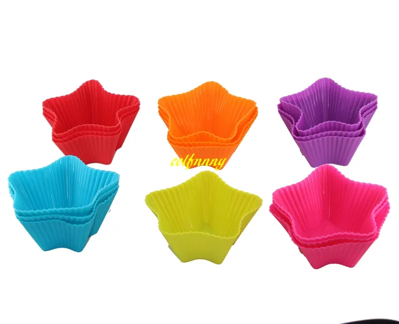 Mould Cake, Silicone Baking Moulds Kmart .Colorful Five Pointed Star Shaped Silicone Muffin