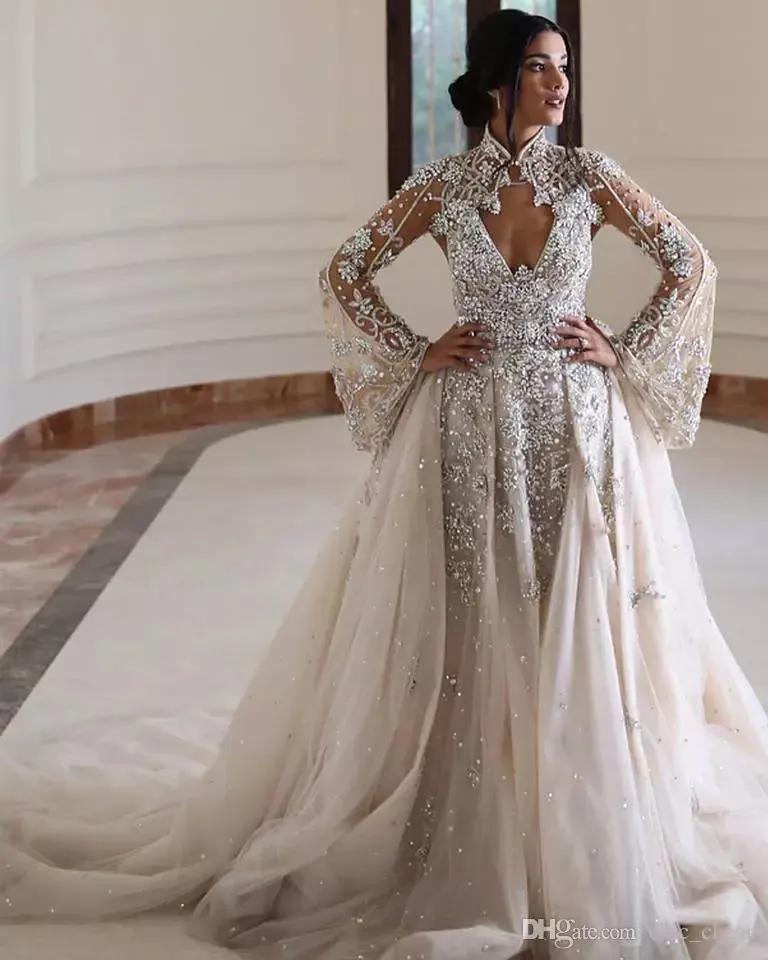 Wedding dresses with capes 2019 new arrivals