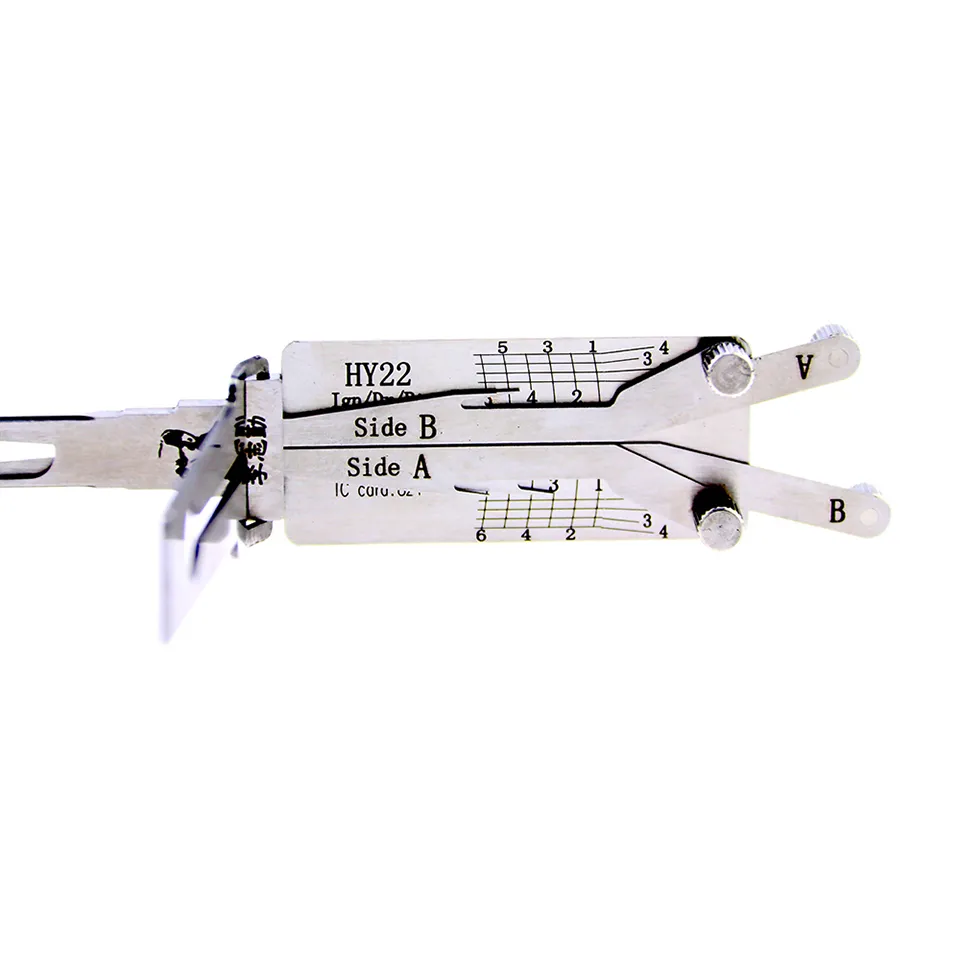 Mr. Li's Original Lishi HY22 2in1 Decoder and Pick - Best Automotive Locks Unlock Tools on the Market