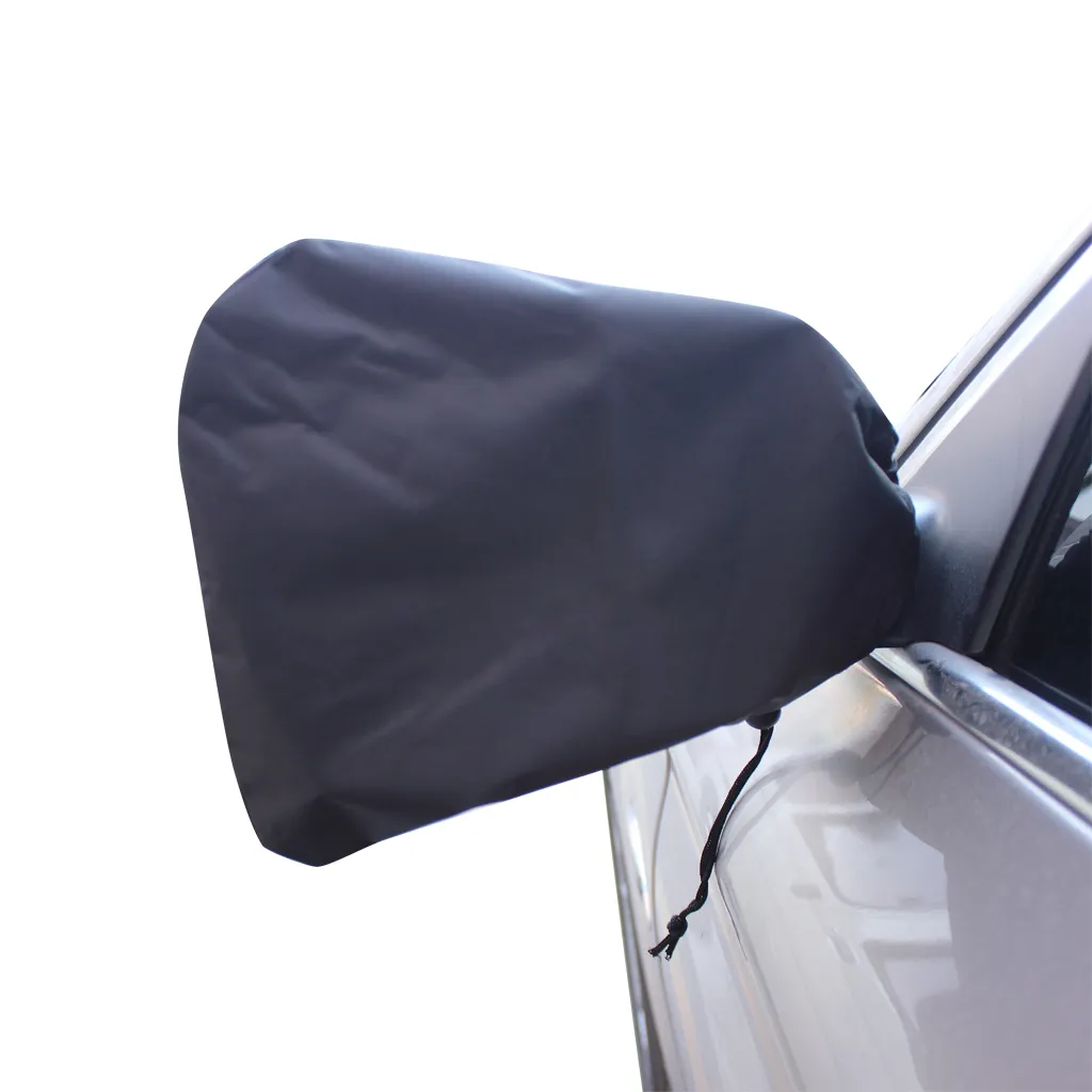 Couverture De Protection Rétroviseurs Voiture - Housse Anti-Givre Neige Gel (Lot De 2) Noir
