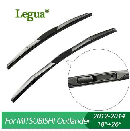 شفرات ممسحة Legua ل Mitsubishi Outlander (2012-2014)، 18 "+26"، ممسحة للسيارات، 3 قسم المطاط، ممسحة الزجاج الأمامي، ملحق السيارة