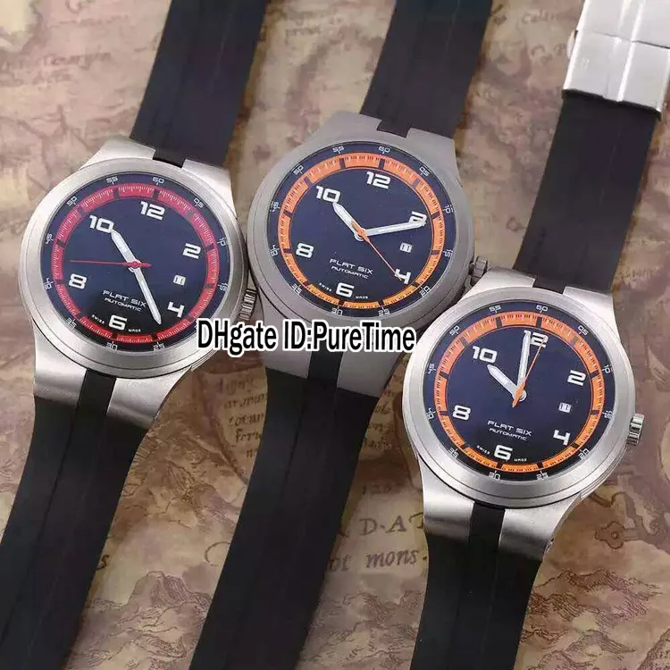 NOUVEAU P0396620 P6620 Édition limitée PD Design Sport Racing Car Watchs Watchs en acier Du cadran noir six six hommes automatiques WA8165038