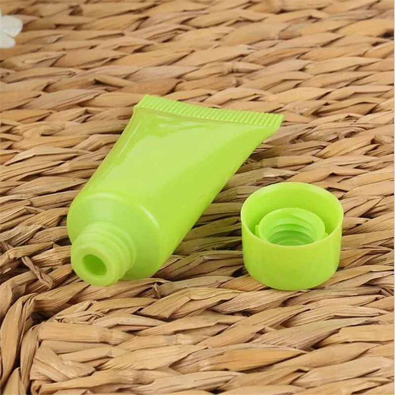 5ml 10ml Soft Refillable Plastic Lotion Squeeze Cosmetic Packaging Cream Screw Lids Bottle Protable Container 0109