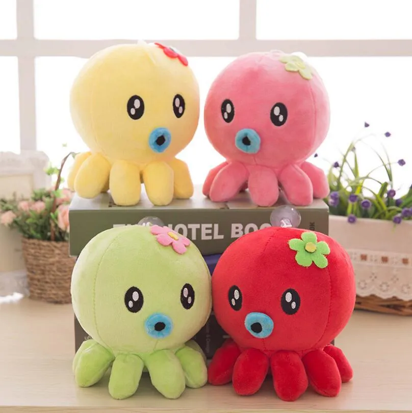 0€01 sur Peluche de Poulpe Réversible Doux 17cm-Rose et bleu - Animal en  peluche - Achat & prix