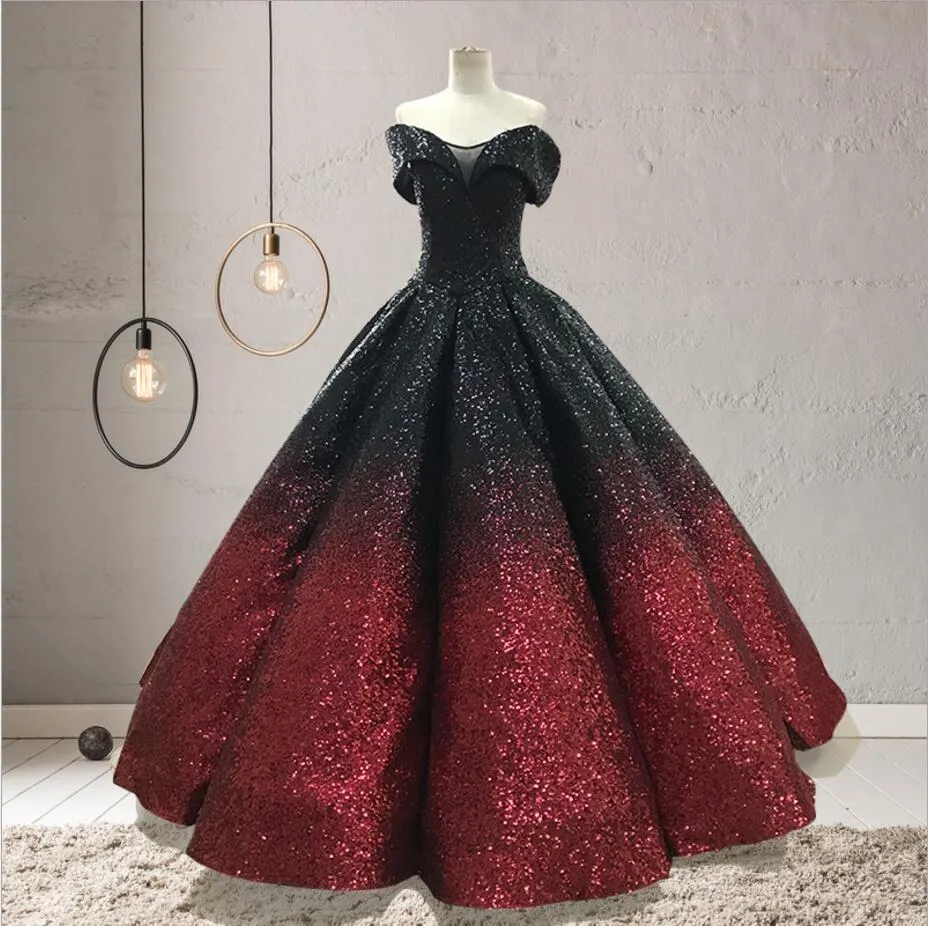 Magnificent Black | Sequin evening dresses, Gowns of elegance, Evening  dresses prom