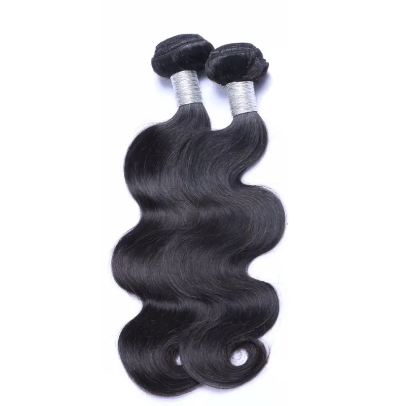 Brazilian Virgin Human Hair 2 Bundles With 13X4 Lace Frontal Body Wave Hair Extensions Ear To Ear Frontals Closure Bundle 10-28inch