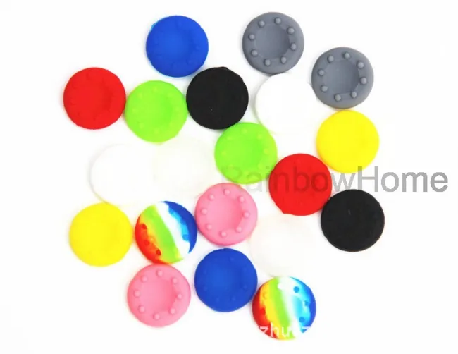 Silicone Gummi Thumb Stick Grip Thumbstick Cap för PS5 PS4 Xbox One 360 ​​Controller Protective Cover Case Skid-Proof Antislip