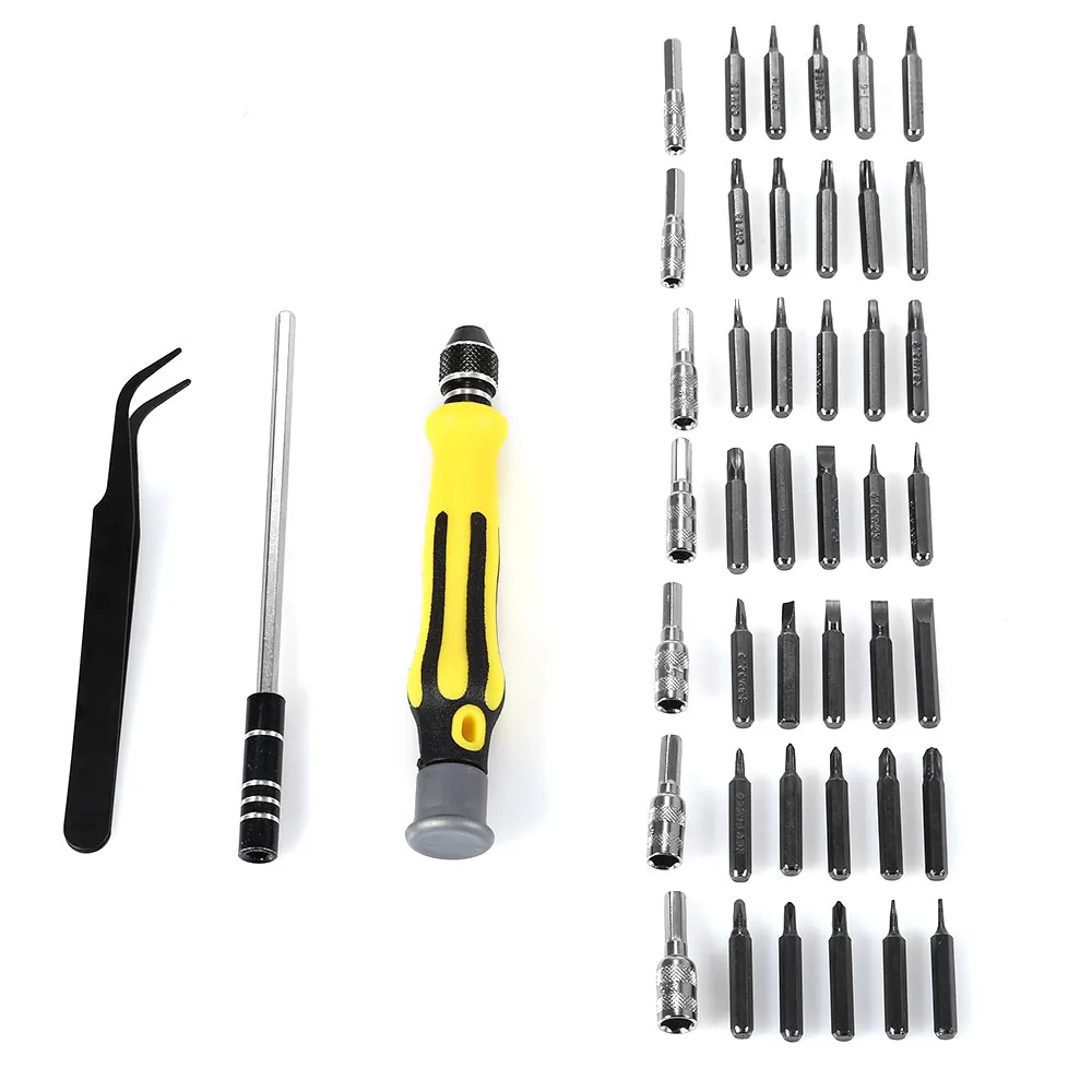 Freeshipping Super Deal Precisão 45 Em 1 Torx Electron MIni Magnética Chave De Fenda Conjunto de Ferramentas Ferramentas Manuais Kit Telefone Ferramentas de Reparo Do PC Com caixa