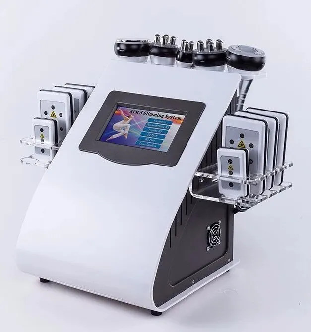 6 in 1 RF Lipolaser Afslankmachine Tripolar RF Lipo Laser Cavitatie Machine