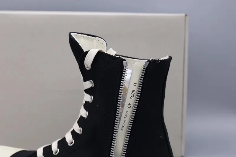 18ss Original TPU Fragrant sole Earth-Tone Vegan high top canvas sneaker trainer boots
