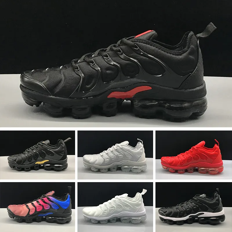 ₩115,782에서 Nike Air Vapormax plus TN 얼룩말 바포 신발 TRIPLE BLACK 레드 쿨 그레이