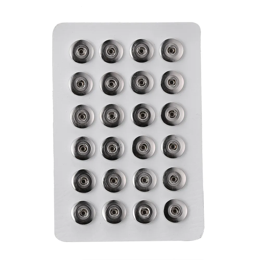 18MM Snap Button Stand Display 10 Couleurs Noir Cuir Snaps Display pour Porte-Bijoux