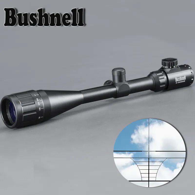 Acheter 6-24X50 AOE lunette de chasse réglable lumière rouge et verte  portée tactique réticule portée de fusil optique montage gratuit