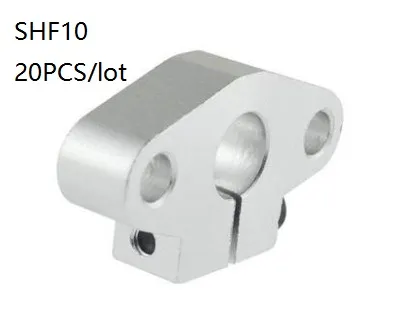 20 pcs/lot SHF10 10mm support de rail linéaire roulement d'arbre de rail linéaire support de tige de rail linéaire support pour routeur cnc pièces d'imprimante 3d
