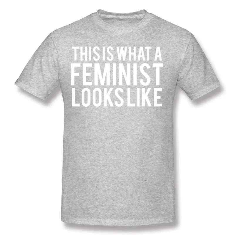 Mens por atacado de algodão Puro Isto É O Que Uma Feminista Parece T-shirt Dos Homens O-pescoço Preto de Manga Curta T-shirt S-6XL Casual T-Shirt