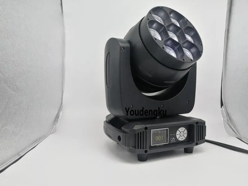 10 stycken Kina Movinghead Mini B-Eye 7x40W 4In1 Quad LED Flyttande huvud RGBW DMX LED ZOOM Wash Beam Light