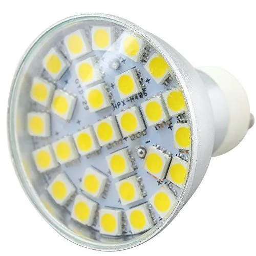 GU10 MR16 E27 29 SMD5050 LED 7W CBULB 220V Light Light Lamp 600-650LM Алюминиевый Теплый белый
