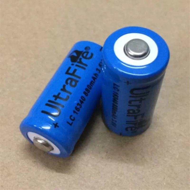 2 Baterias Cr123a 16340 3.7v 600mah Recargables