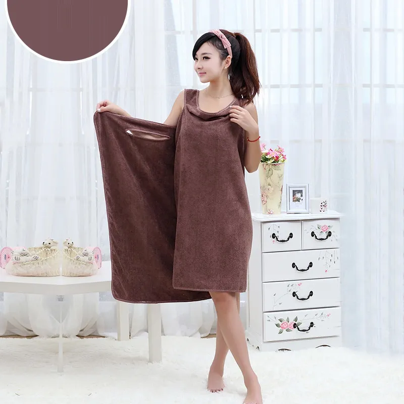 Magische Badetücher Dame Mädchen SPA Duschtuch Body Wrap Bademantel Bademantel Strandkleid Tragbares magisches Handtuch 9 Farbe 155 * 80 cm MK281