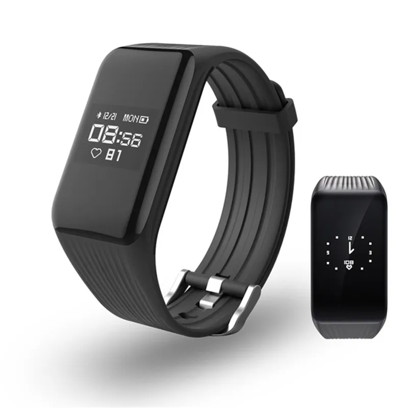 FIESS BRACELETTORE Monitoraggio cardiaco Monitoraggio impermeabile Smart Activity Tracker Owatch da polso per iPhone iOS Android Telefono