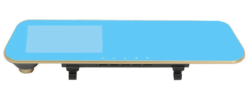 Espelho retrovisor para carro 4 3 dvr, gravador de vídeo, lente dupla, 1080p, full hd, 140 °, ângulo de visão amplo, sensor g, gravação em loop, movimento dete268h