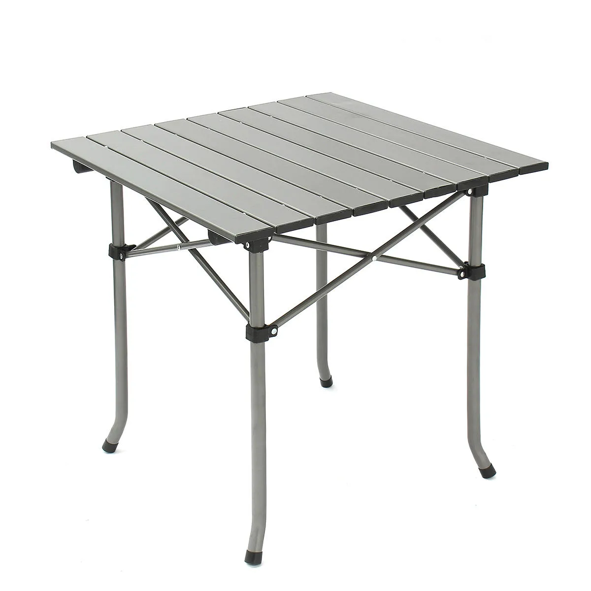 Aluminiumram och MDF Tabletop Metal Folding Bordsstolar För Camping Picnic BBQ Prep med Folding Table Chair Pools Set