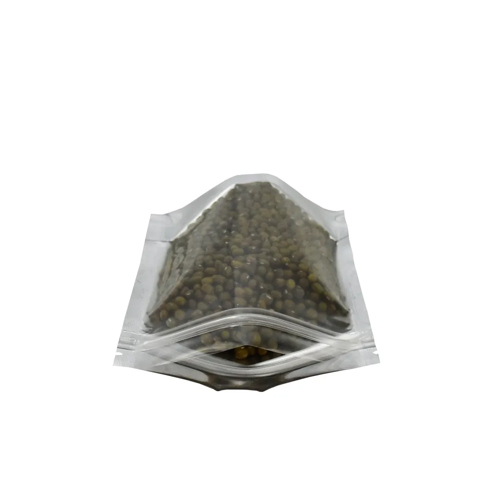 Klare vordere Reißverschluss-Mylar-Folie stehen oben Aluminiumfolie-Plastikpaket-Satz-Beutel-Lebensmittel-Kaffee-Speicher wiederverschließbare Doypack Zip-Verschluss-Verpackungs-Tasche