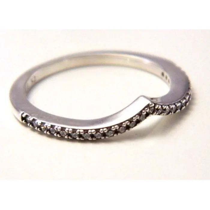 Popularne pierścienie S925 Srebrne dopasowania do oryginalnego stylu pierścienia Shimmering Wish 196316cz H8ale3809303